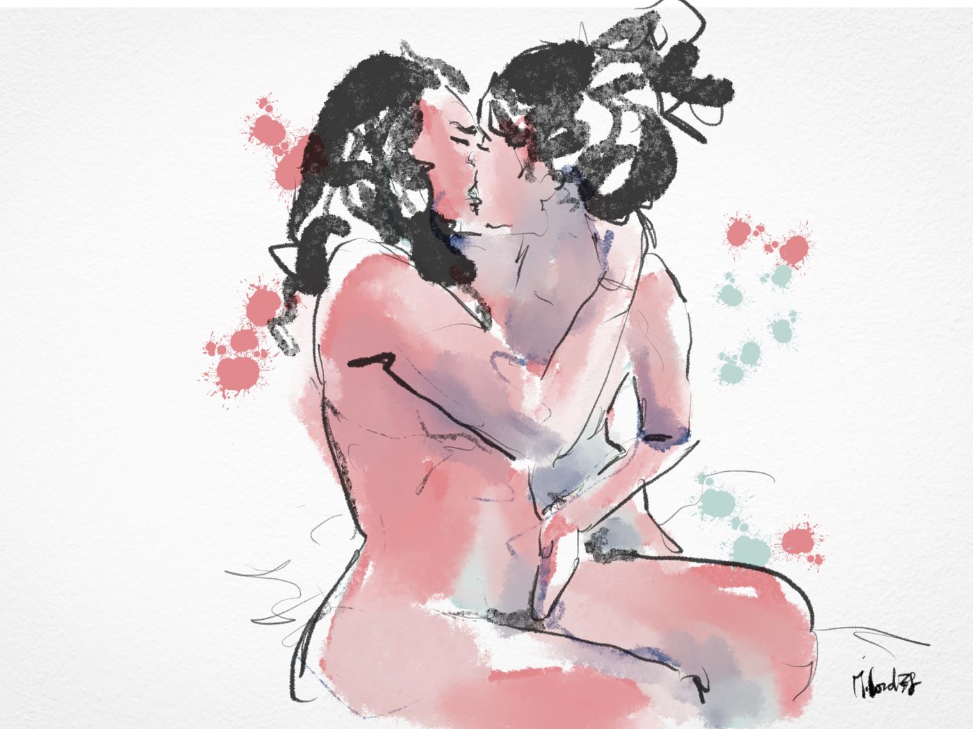 Dessin de live, Entre femmes