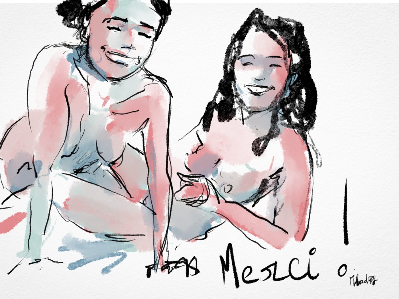 Dessin de live, Entre femmes