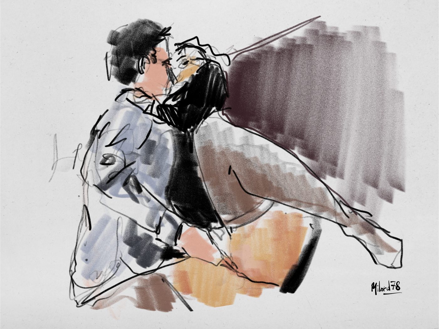 Dessin de live, La beauté du geste